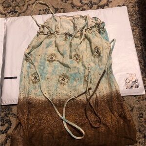 Bohemian Blue and Brown shirt